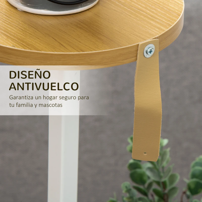 Outsunny Soporte para Plantas de 4 Niveles Estantería para Macetas para Interior y Exterior 40x40x95,5 cm Natural