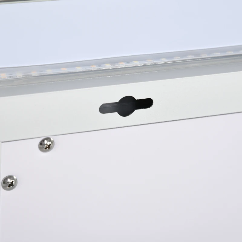 kleankin Espejo de Baño con Luz LED con Función Antivaho Interruptor Táctil y Color de Luz Ajustable 90x60 cm Plata