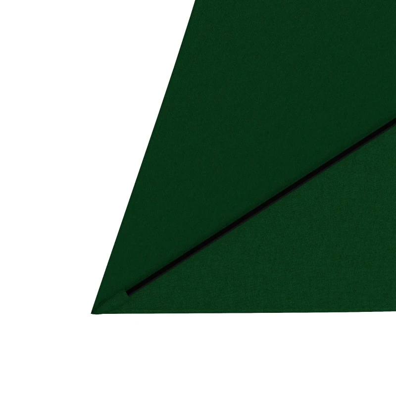 Outsunny Sombrilla de Jardín 205x290x248 cm con 6 Varillas Apertura Manual Anti-UV y Ángulo Ajustable para Terraza Exterior Verde