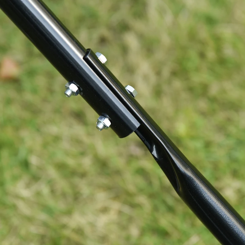 Outsunny 30 L Heavy Duty Water Or Sand Filled Φ30cm Garden Steel Lawn Roller Drum - Dark Green