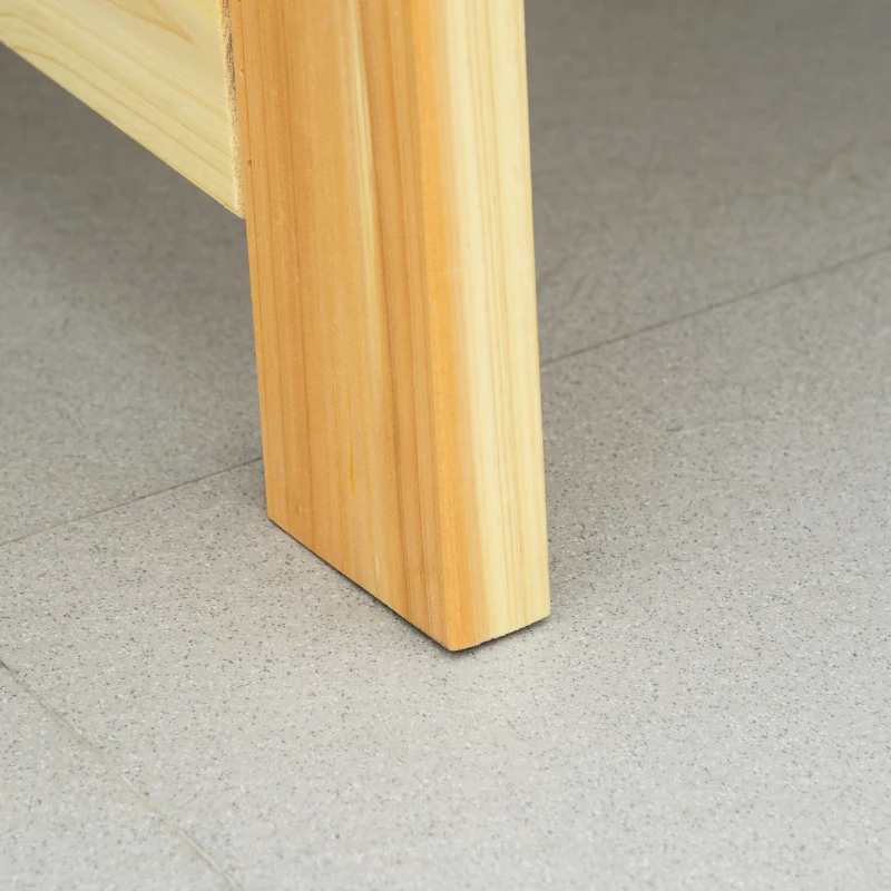 Outsunny tuinbank voor 2 personen sparrenhout klassiek design 116 x 56 x 80 cm