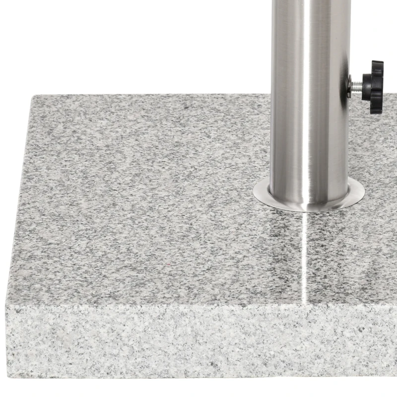 Outsunny Zonneschermstandaard zonneschermvoet parasolvoet 28 kg voor stang ∅3,4 / ∅3,8 / ∅4,8 cm