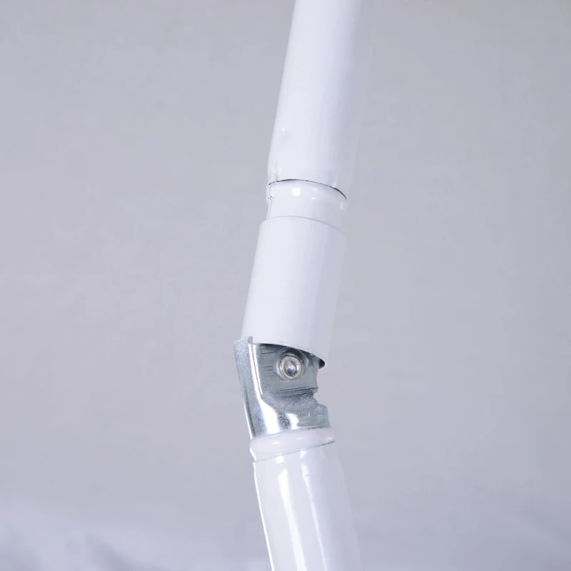 Outsunny Umbrelă de Plajă cu Acoperiș Înclinabil, Geantă de Transport și Design în 3 Secțiuni, Ø1.6x2.05 m, Albastru