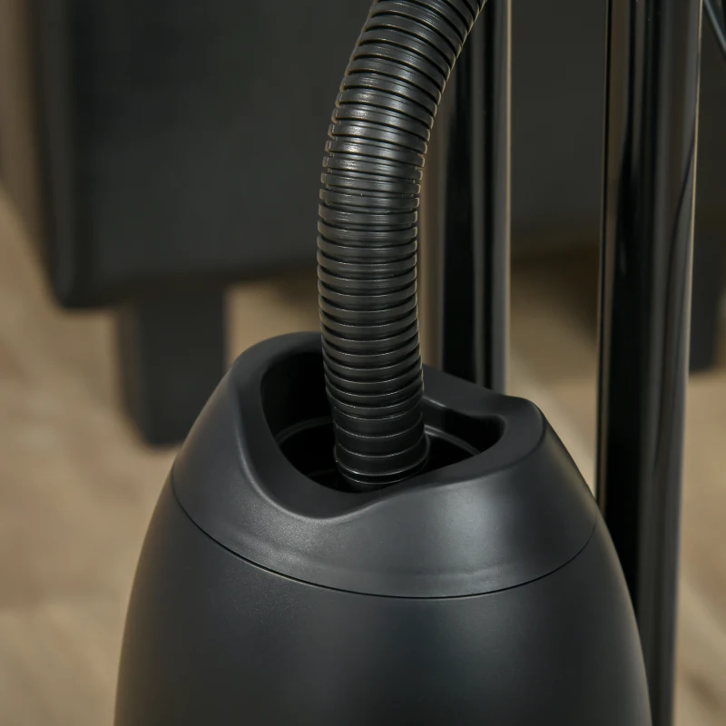 HOMCOM 18" Pedestal Fan with Water Mist Spray, Humidifying Misting Fan, Standing Fan with 3 Speeds, 2.8L Water Tank, Timer and Remote, Black