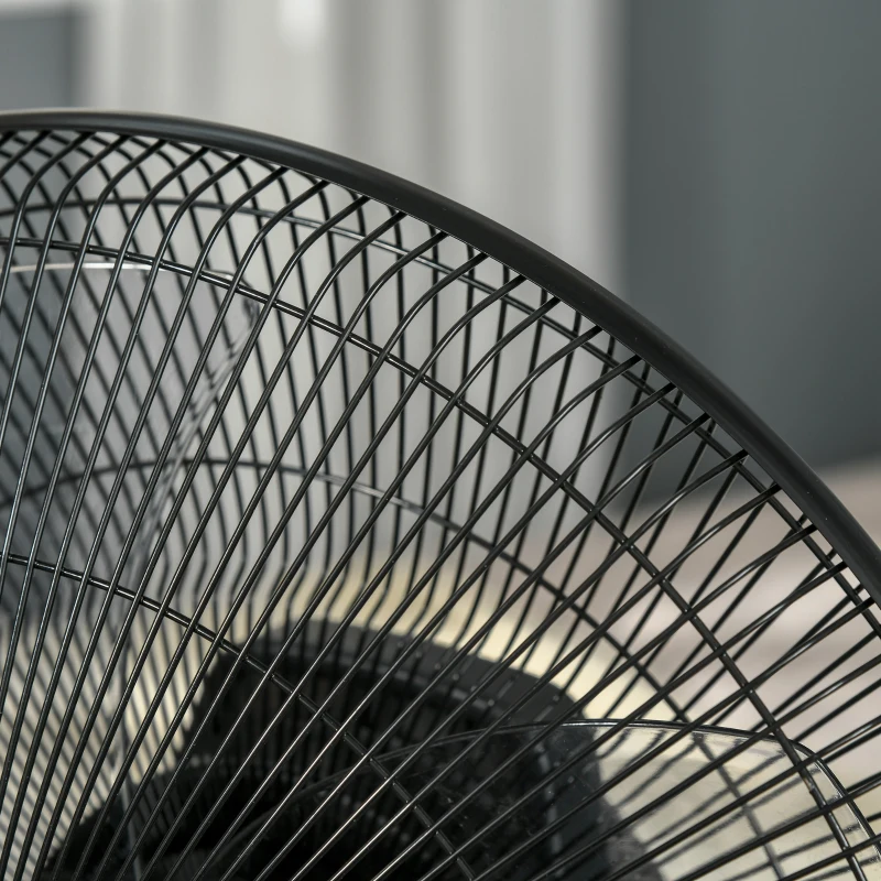 HOMCOM 16" Pedestal Fan with Water Mist Spray, Humidifying Misting Fan, Standing Fan with 3 Speeds, 3.1L Water Tank, Timer and Electric Mosquito Killer Jack, Black