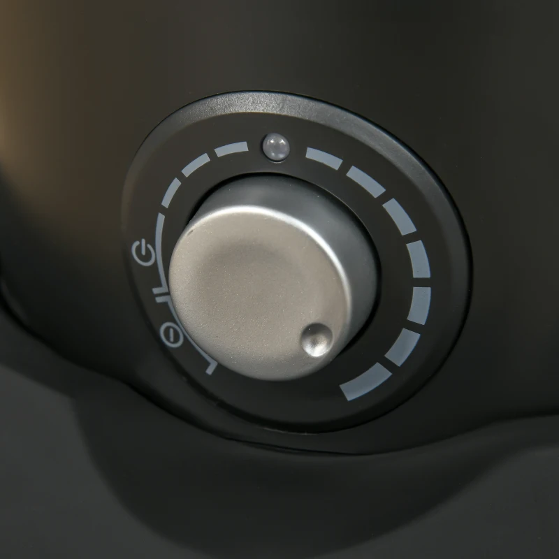 HOMCOM 18" Pedestal Fan with Water Mist Spray, Humidifying Misting Fan, Standing Fan with 3 Speeds, 2.8L Water Tank, Timer and Remote, Black