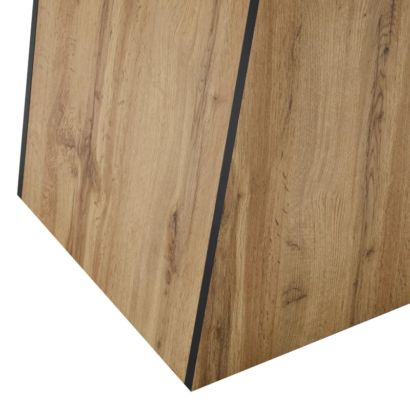 Küchentisch 130x80 cm, Modernes Design, Stabiler Esstisch für Küche und Wohnzimmer, Hellbraun