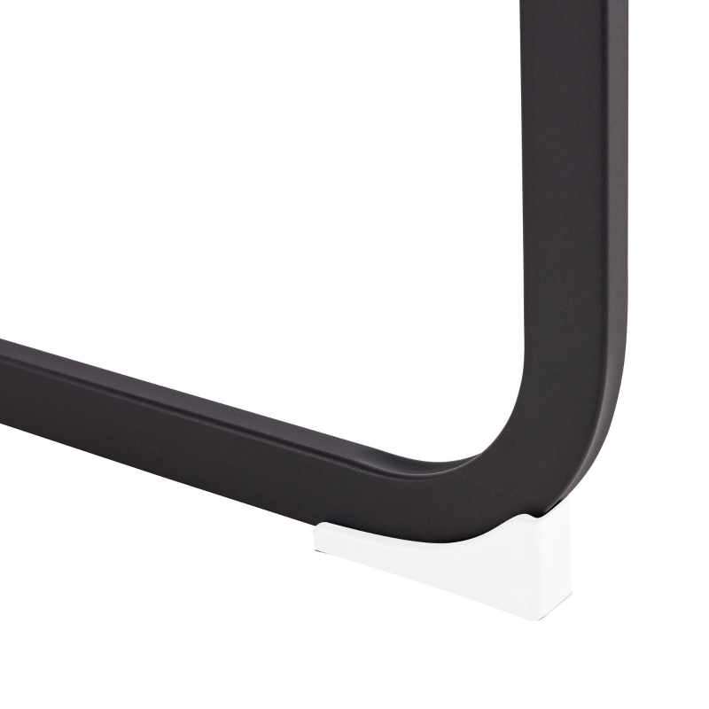 Set di 4 sedie da pranzo a sbalzo, schienale alto, 43 x 54 x 100 cm, Marrone