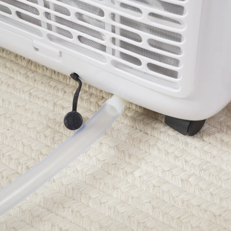 HOMCOM 9000 BTU Portable Air Conditioner, Smart Home WiFi Compatible, 4 in 1 Air Conditioning Unit, Dehumidifier, Fan with Remote, 24H Timer, Window Venting Kit, 20m², R290, A Energy Efficiency