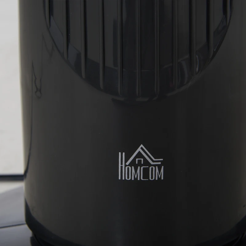 HOMCOM 30'' Freestanding Tower Fan, 3 Speed 3 Mode, 10h Timer, 70 Degree Oscillation, LED Light, 5M Remote Controller, Dark Grey