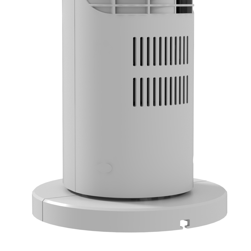 HOMCOM 31" Oscillating Tower Fan with Remote Control, 4H Timer, 3 Speed 3 Modes, Quiet Electric Floor Standing Fan for Home Bedroom Office, White