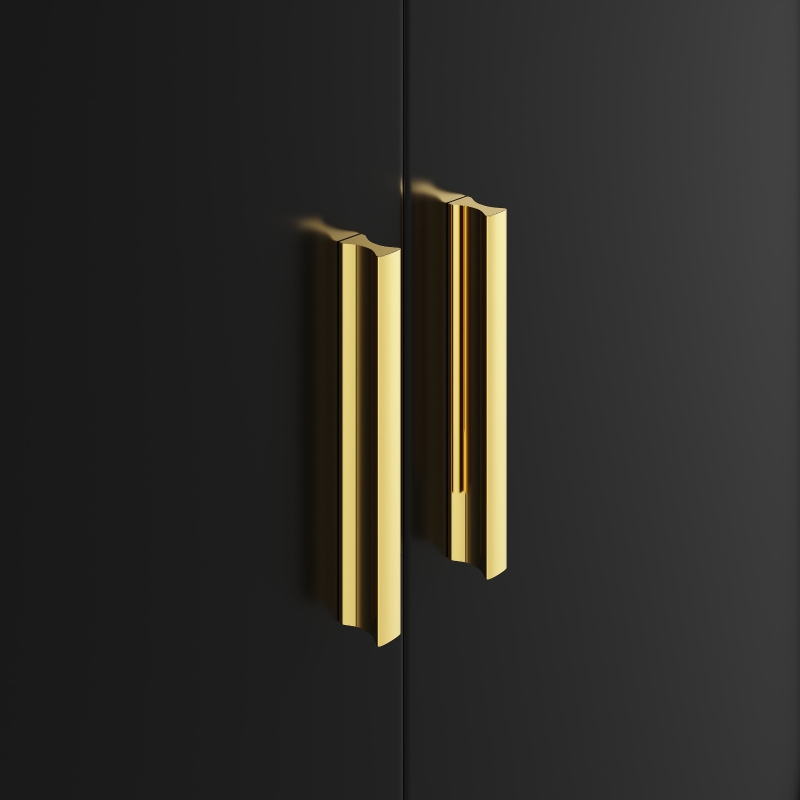 Buffet avec design en rotin, avec portes blister et étagères réglables, 120×35×89 cm, Noir