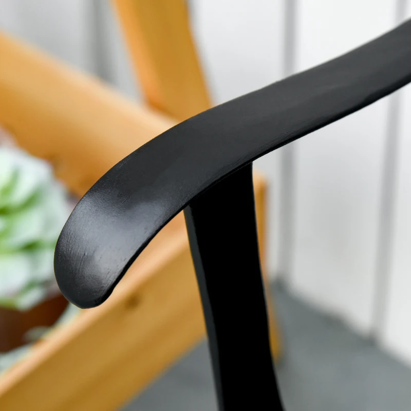 Outsunny 2-Seater Cast Aluminium Garden Bench Loveseat Outdoor Furniture Chair w/ Decorative Backrest & Ergonomic Armrest for Patio Terrace Porch