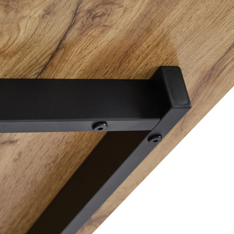 Küchentisch 130x80 cm, Modernes Design, Stabiler Esstisch für Küche und Wohnzimmer, Hellbraun