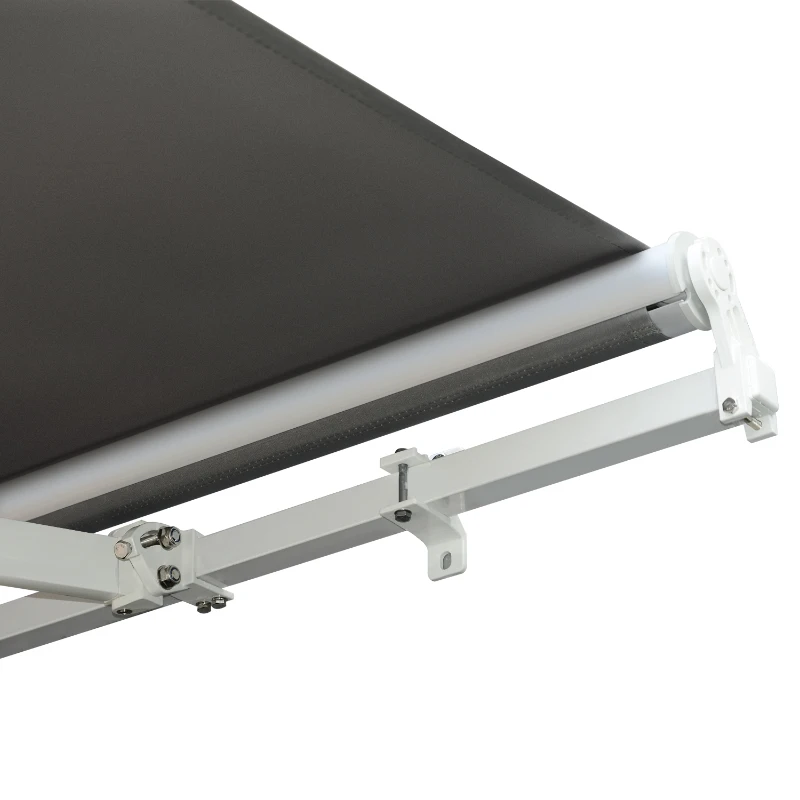 Outsunny Luifelslinger incl. afstandsbediening knikarmluifel balkon aluminium 5 x 3 m