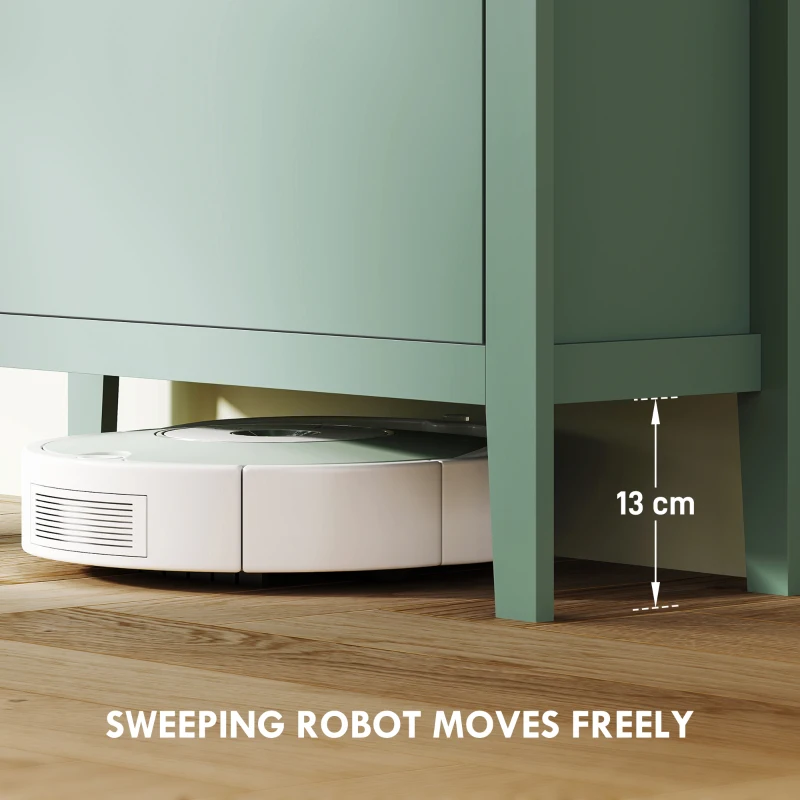 HOMCOM Modern Two-Drawer Shoe Cabinet - Green