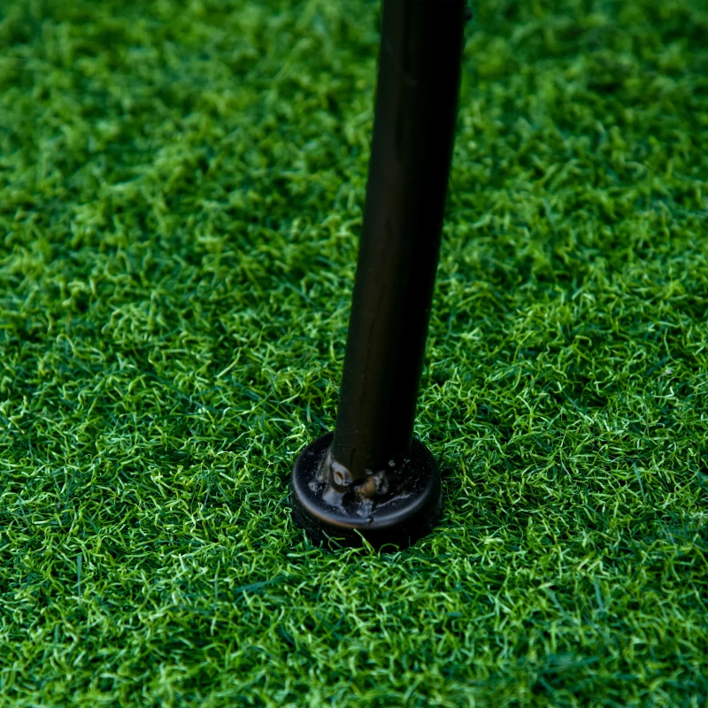 Outsunny Banca pentru Gradina din Fier Stil Vintage 2 Locuri Negru