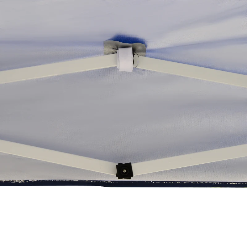 Outsunny 3 x 3M Garden Pop Up Gazebo Height Adjustable Marquee Party Tent Wedding Canopy with Carrying Bag, Blue