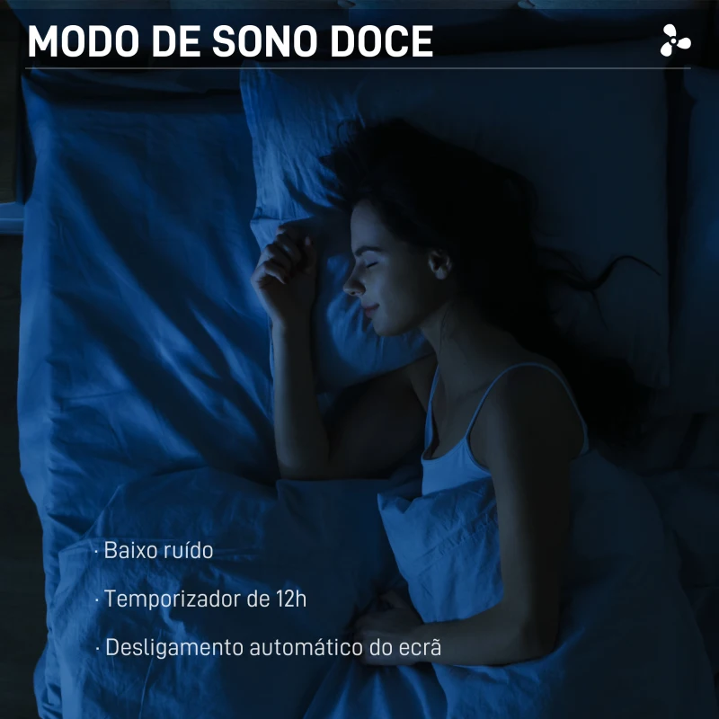 HOMCOM Ventoinha de Pé Ajustável em Altura com 7 Pás 28 Velocidades Oscilação de 75° Temporizador e Repelente de Mosquitos Branco