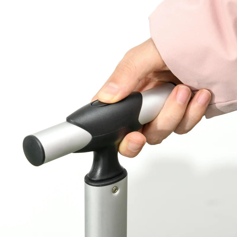 Outsunny Carrinho de Transporte Carrinho Dobrável com 4 Rodas Capacidade 70 L Carga 80 kg para Jardim Praia Campismo Preto