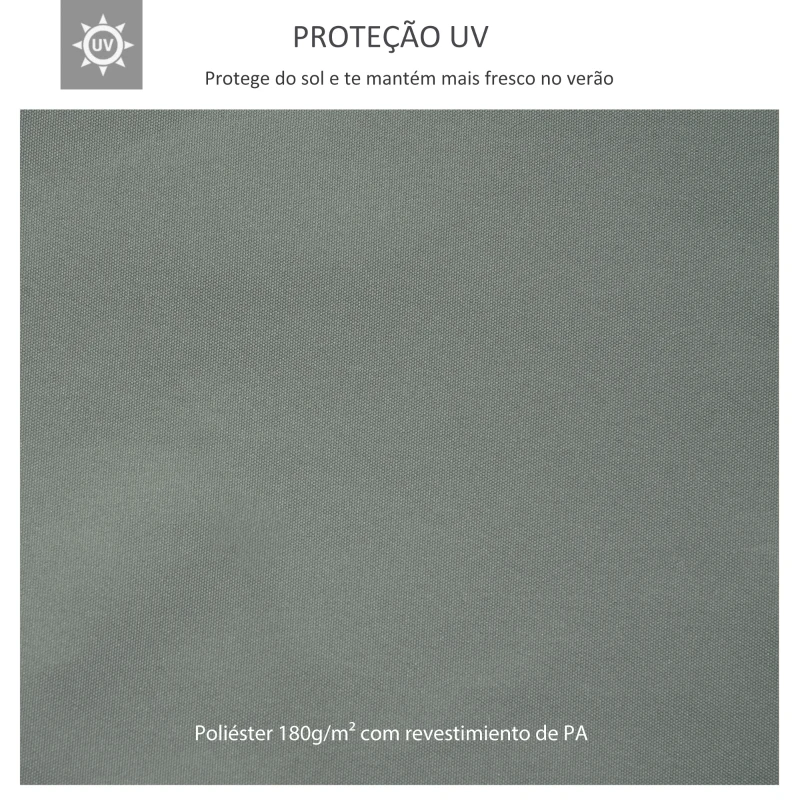 Outsunny Toldo de Substituição 4x3m para Pérgola de Jardim 2 Níveis Respirável com 10 Orifícios de Drenagem Cobertura de Substituição de Pérgola Exterior Cinza