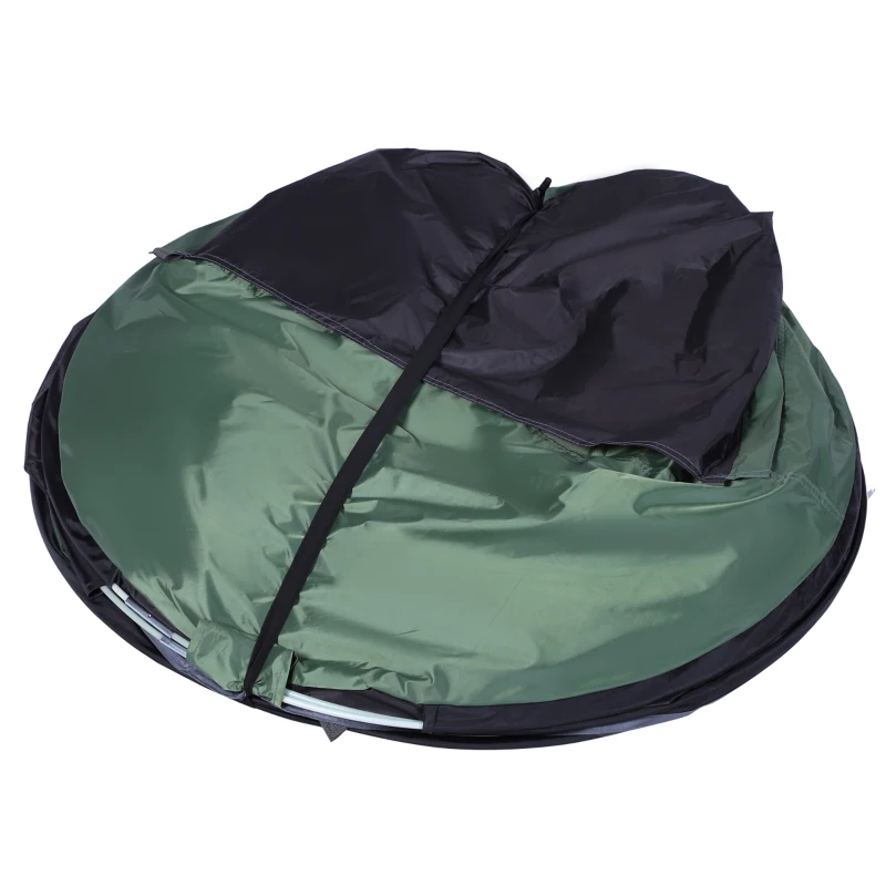 Outsunny Tenda de Campismo Pop-Up para 2 Pessoas Tenda de Campismo com Bolsa de Armazenamento Portátil 250x150x100 Verde e Preto