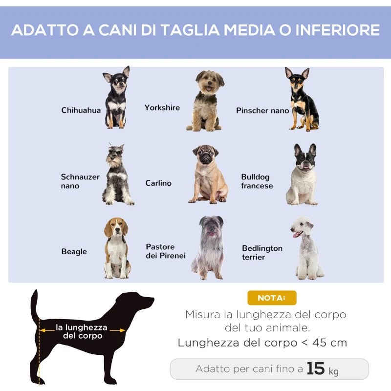 PawHut Brandina per Cani Taglia Piccola Pieghevole per Interno ed Esterno, Lettino per Cani Rialzato, in Acciaio e Tessuto Oxford, 71x58x20 cm, Blu