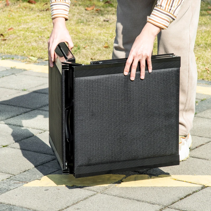 PawHut Rampe pliable pour chiens en alliage d'aluminium, avec surface antidérapante, facile à transporter, 158x43,5x2,5cm, noir