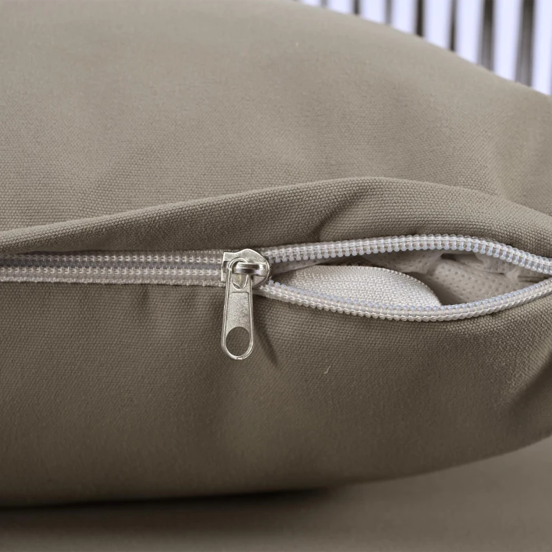 Modern Space-Saving L-Shaped Corner Sofa with Glass Coffee Table, Outdoor Garden Lounge Set for 4-5 People, 120L x 60W x 86H cm, Grey