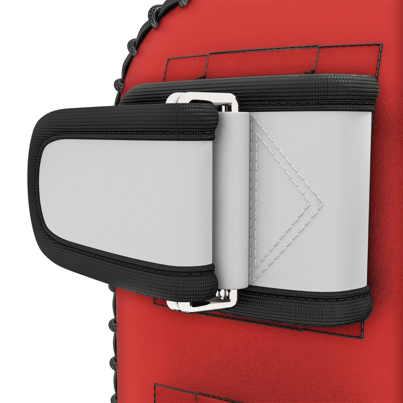 SPORTNOW Schlagpolster Boxen und Muay Thai gepolstert für Arm, in PU und EPE, 38x20x18 cm, Rot