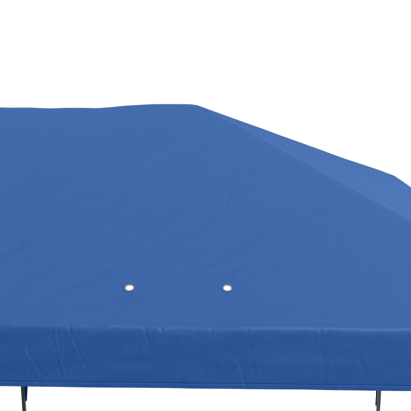 Outsunny Carpa Plegable Tienda de Jardín Pabellón de Fiesta Fácil de Plegar, Resistente a la Intemperie, 5,9x2,95x2 m, Azul