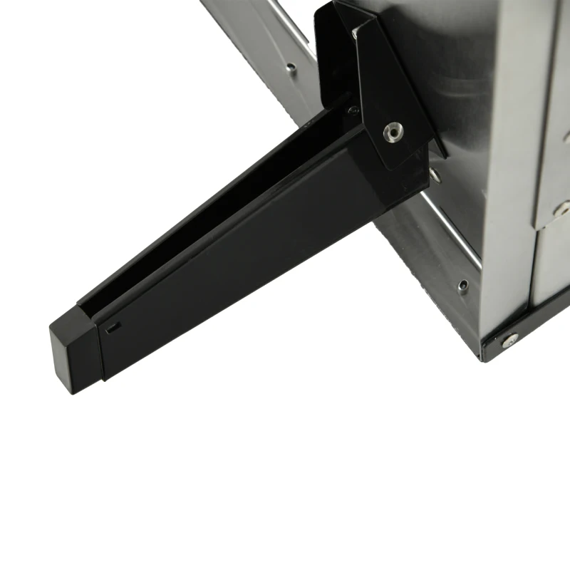 Outsunny Horno de pizza exterior de leña con pala para pizza, piedra 30 cm, transportable, patas plegables y chimenea desmontable