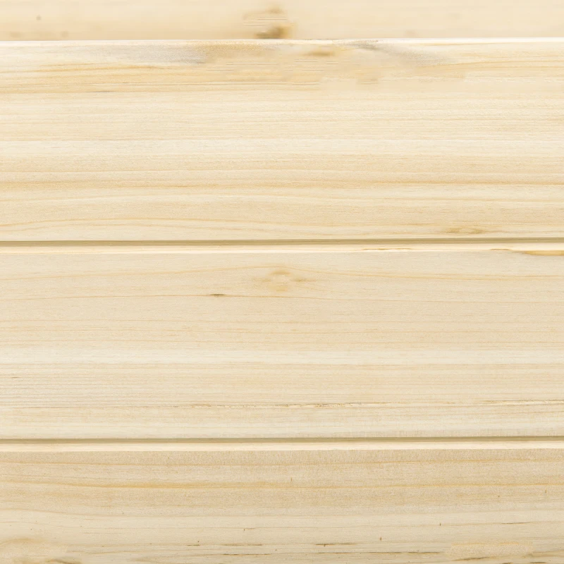 Outsunny Jardín de Cocina 244x61,5x27 cm Fieltro de Drenaje, separador incluido Madera de Pino