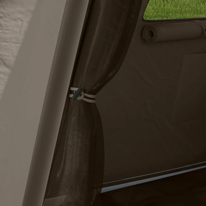 Outsunny Tenda gonfiabile 1-2 persone per 4 stagioni con pompa, porte e finestre