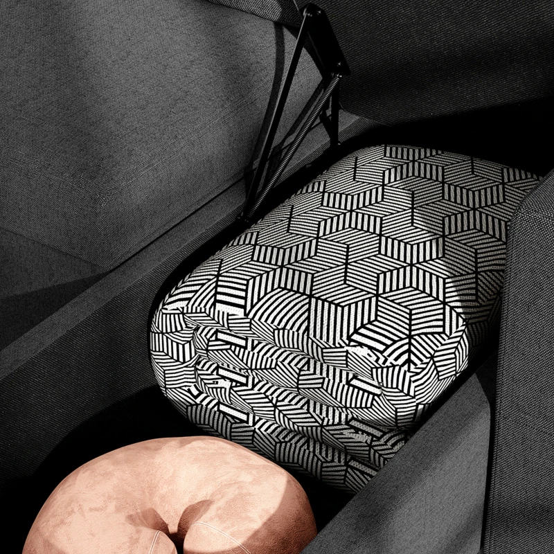 HOMCOM Divano angolare convertibile modulabile con chaise longue reversibile, contenitore e 3 cuscini per lo schienale, nero