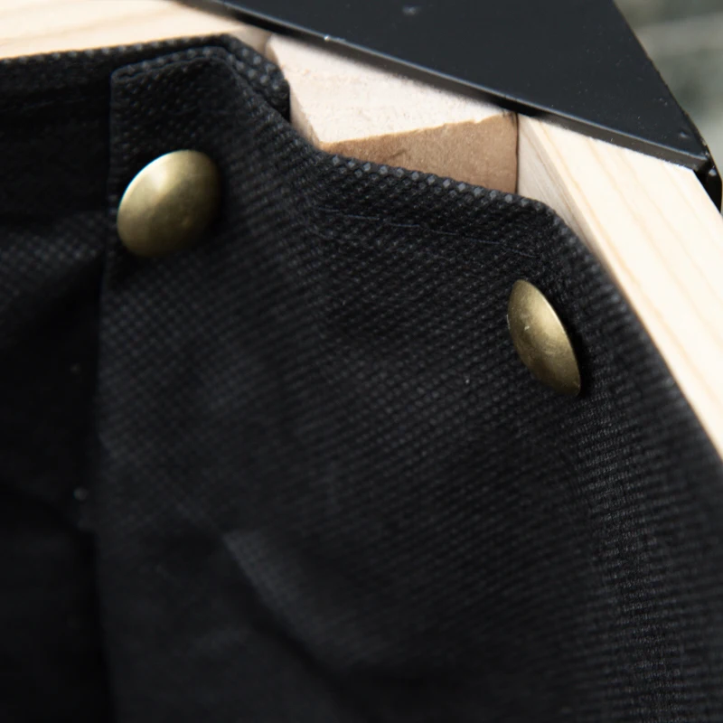 Outsunny Letto per Orto Rialzato, Fioriera Rialzata, Foro di Drenaggio Incluso, in Metallo e Legno di Abete, Nero