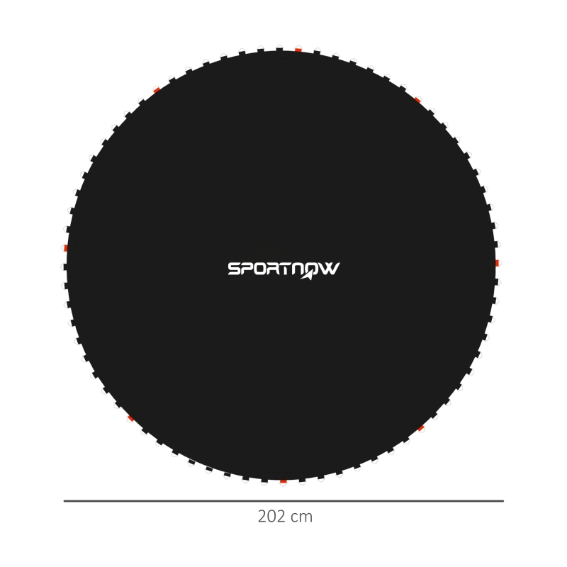 SPORTNOW Ersatztuch für Trampolin Sprungtuch, kompatibel Trampolin Ø 2,4 m und 14 cm Federn