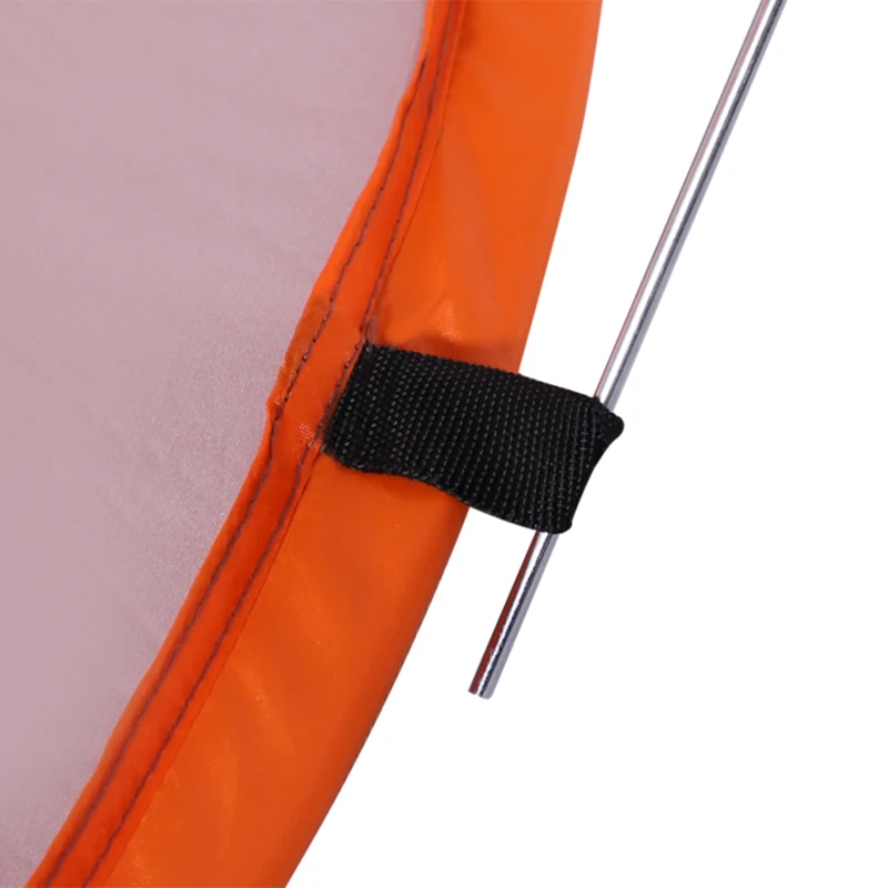 Outsunny Refugio de playa tienda de playa plegable emergente automático protección UV ventana trasera Naranja