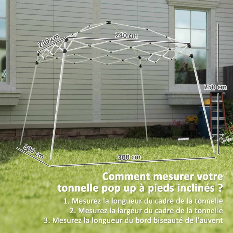 Outsunny Ersatzdach für Falt-Pavillon Pavillon-Dach Sonnenschutz UPF50+, NUR DACH INKLUSIVE, Dunkelblau