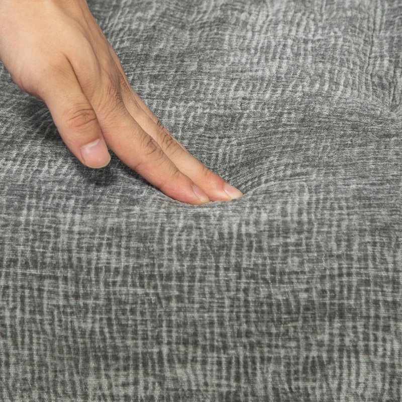 HOMCOM Poltrona, Sedia da accentuare, design moderno, girevole, fino a 120 kg, Grigio Scuro