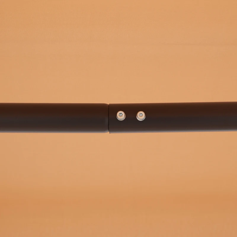 Outsunny Balancín de Jardín 3 Plazas Gran Confort Toldo Inclinable Asiento y Respaldo Ergonómico Acero epoxi textilene Beige