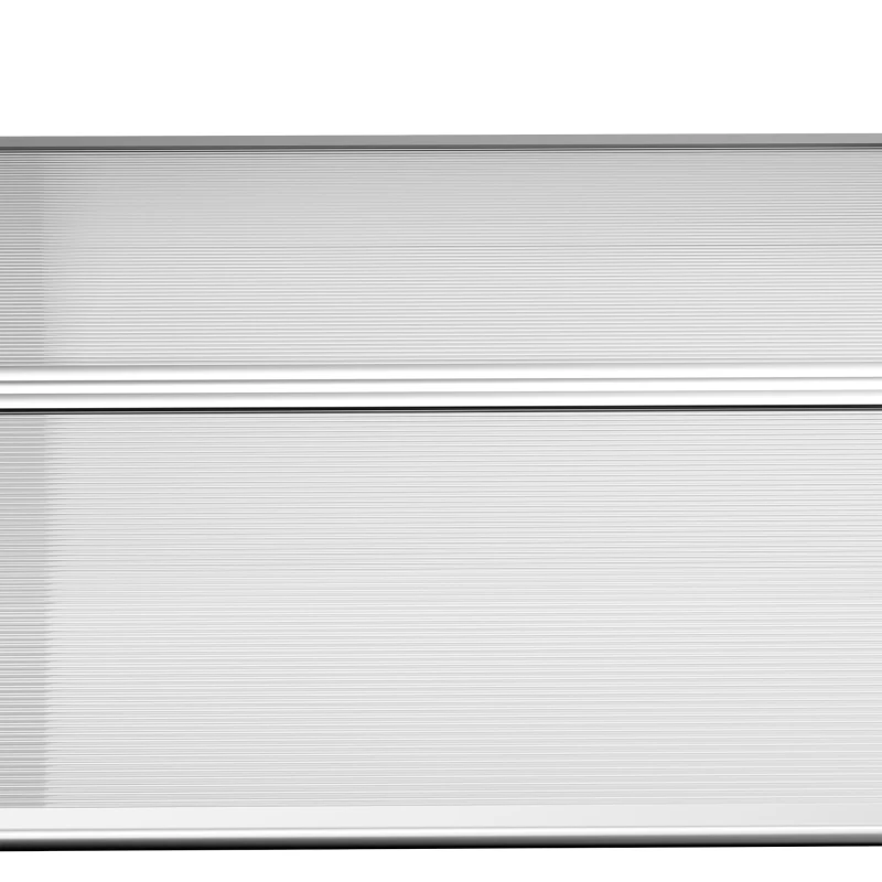 Outsunny Marquesina para Exteriores en Policarbonato y Aluminio, 200x100x27cm, Transparente