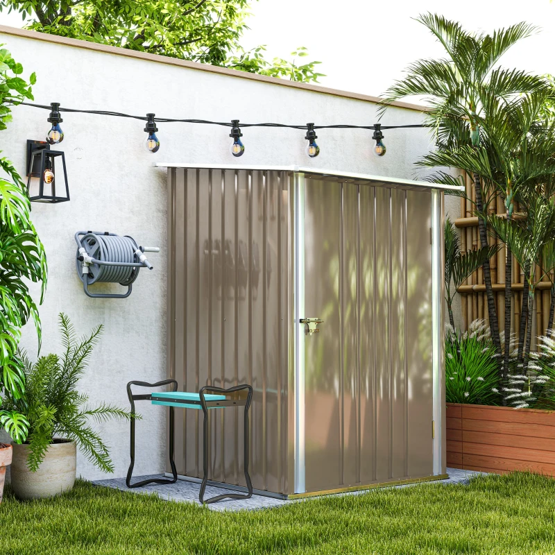 Outsunny Schlauchaufroller 20m + 2m, einstellbare 2-in-1 Spritzdüse, zur Wandmontage oder zum Aufstellen