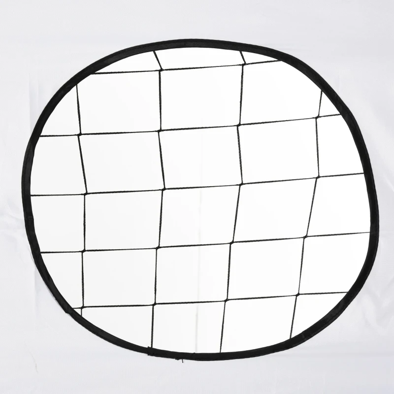 HOMCOM Fußballtor für Kinder und Erwachsene mit PE-Netz, aus Metall und Oxford, Weiß und Schwarz, 240x88x171,5cm