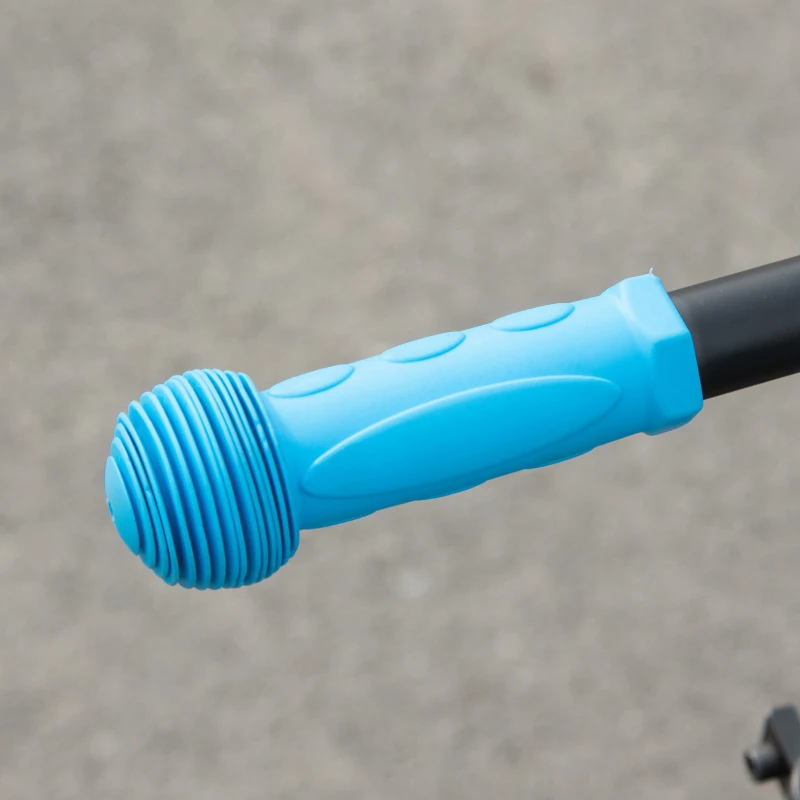 HOMCOM Faltbarer Elektroroller für Kinder ab 6 Jahren, Höhenverstellbar, 71x36.5x75-80 cm, Schwarz und Blau