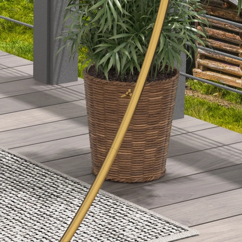 Outsunny Goldener Hochzeitsbogen für Rankpflanzen für Hochzeit, Geburtstag, Zeremonie und Bankett aus Stahl