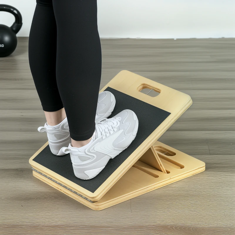 SPORTNOW Pilatesstangenset mit verstellbaren Widerstandsbändern und höhenverstellbarer Trittplatte, blaue Trainingsausrüstung