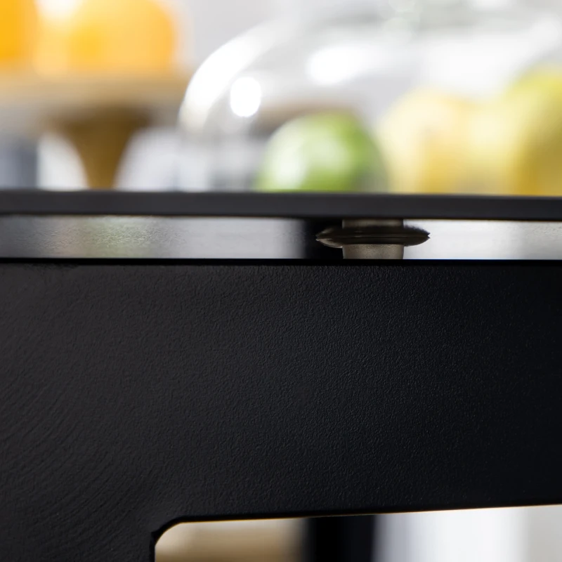 Outsunny Tavolo da giardino rettangolare in alluminio e piano in vetro temperato - 6 persone 150 x 90 x 74 cm nero