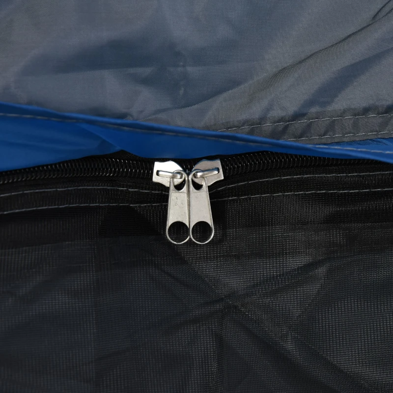 Outsunny Tienda de camping familiar 4 personas tienda cúpula impermeable ligera, ventilada fácil de montar pop-up 2,4x2,4x1,99 m