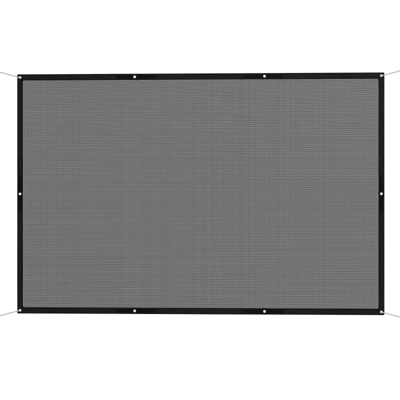 Outsunny Rechteckiges Sonnensegel 3 x 2 m Sonnenschutz mit UV-Schutz für Terrasse Garten Balkon Außenbereich, schwarz